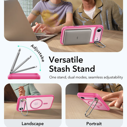 MagSafe-skal för Apple iPhone 17 Air, ESR, Classic Hybrid Kickstand, Satinrosa