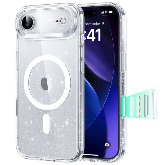 MagSafe-skal för Apple iPhone 17 Air, ESR, Classic Hybrid Shimmer, Transparent