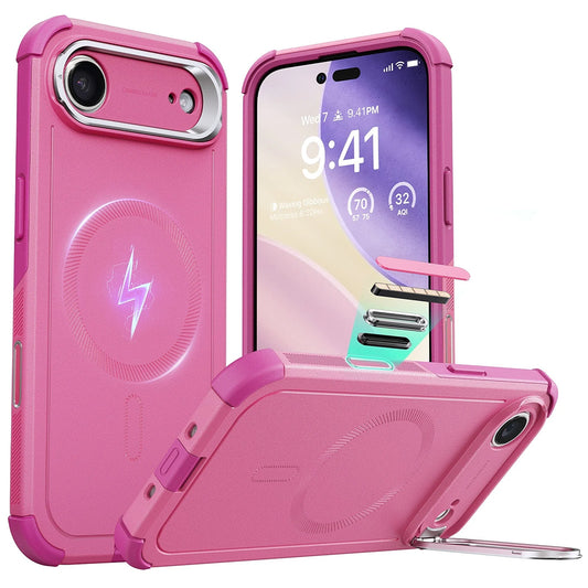 MagSafe-skal för Apple iPhone 17 Air, ESR, Cyber Armor Kickstand, Rosa