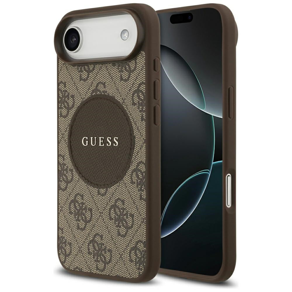 MagSafe-skal för Apple iPhone 17 Air, Guess, 4G Circle Classic Logo, Brun