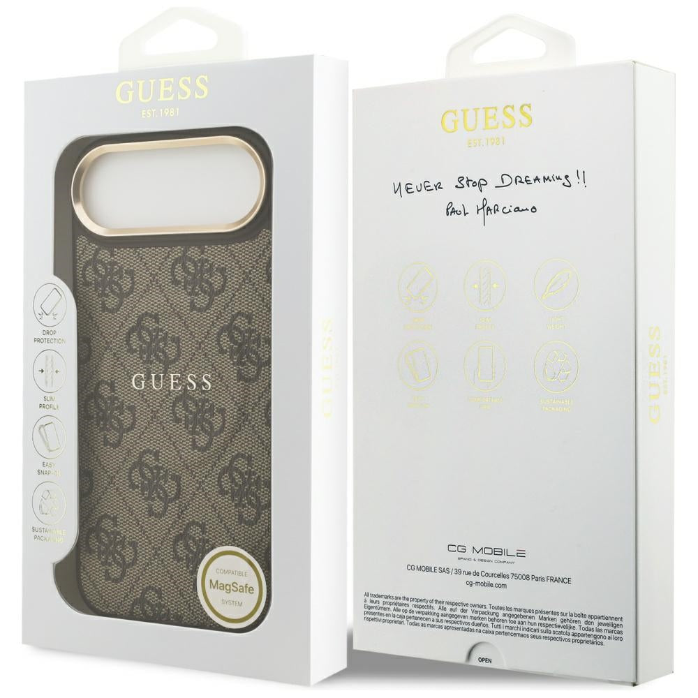 MagSafe-skal för Apple iPhone 17 Air, Guess, 4G Classic, Brun