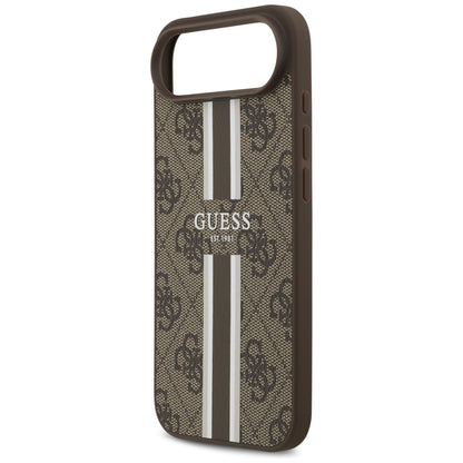 MagSafe-skal för Apple iPhone 17 Air, Guess, 4G Printed Stripes, Brun