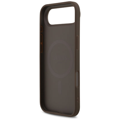 MagSafe-skal för Apple iPhone 17 Air, Guess, 4G Printed Stripes, Brun