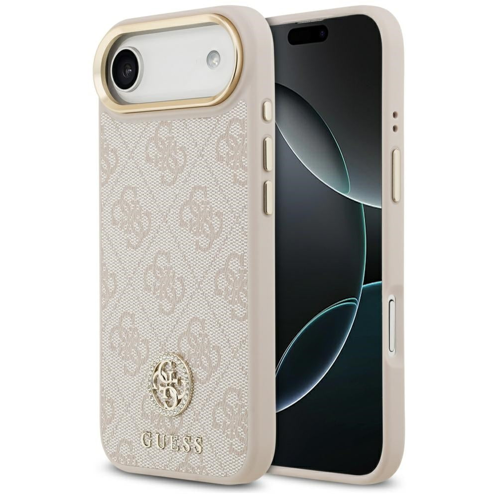 MagSafe-skal för Apple iPhone 17 Air, Guess, 4G Strass Logo, Rosa