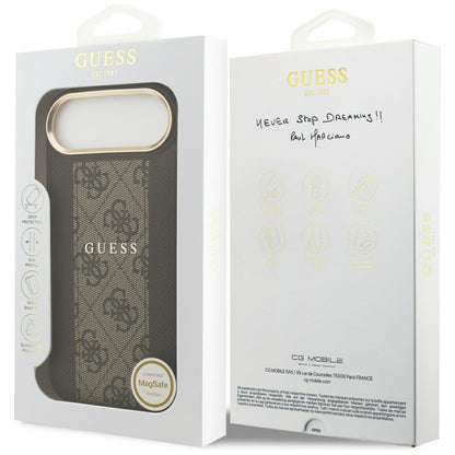 MagSafe-skal för Apple iPhone 17 Air, Guess, 4G Stripe, Brun