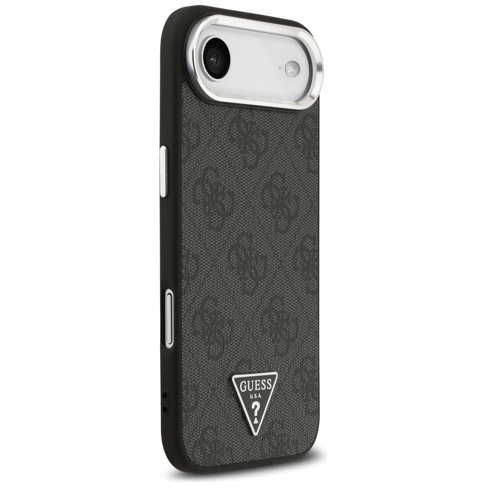 MagSafe-skal för Apple iPhone 17 Air, Guess, 4G Triangle Logo, Svart Silver