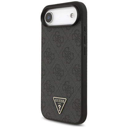 MagSafe-skal för Apple iPhone 17 Air, Guess, 4G Triangle Logo med snoddrem, Svart