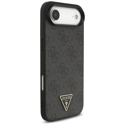 MagSafe-skal för Apple iPhone 17 Air, Guess, 4G Triangle Logo med snoddrem, Svart
