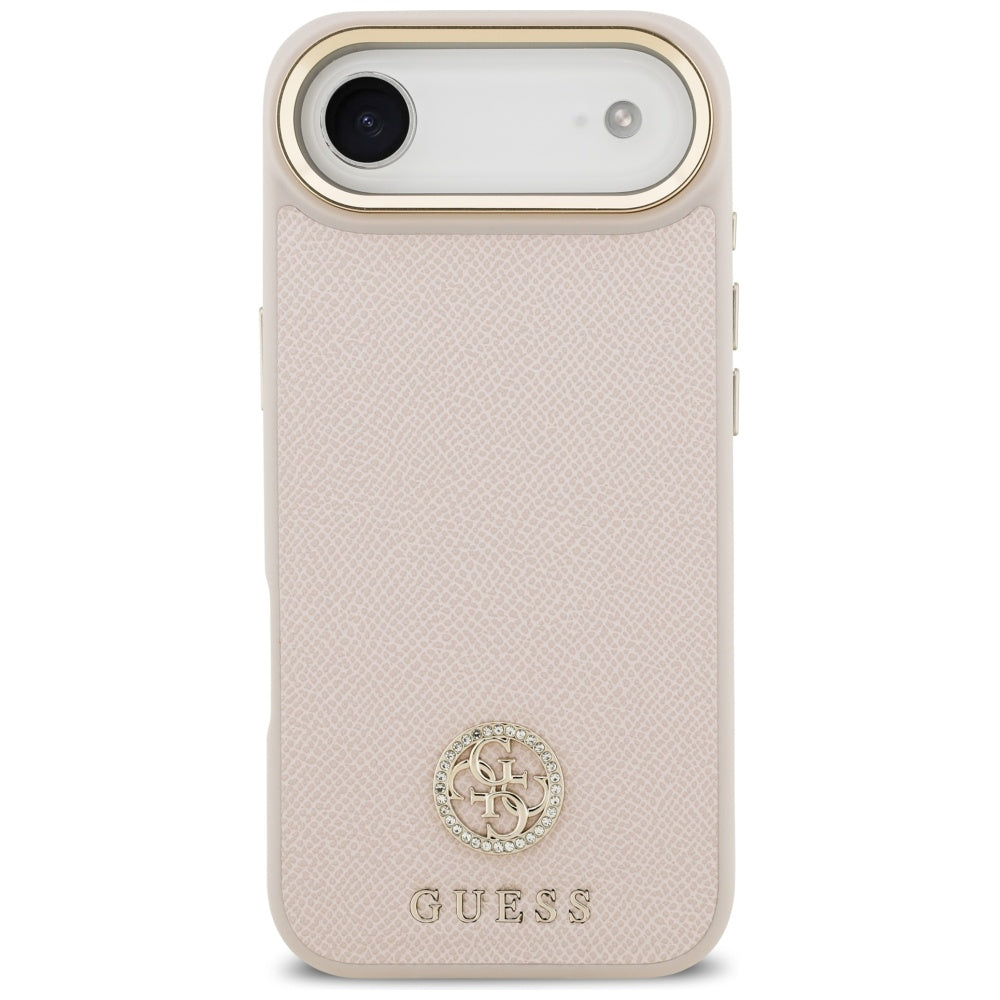 MagSafe-skal för Apple iPhone 17 Air, Guess, Grained Strass Logo, Rosa
