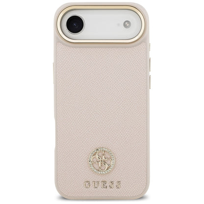 MagSafe-skal för Apple iPhone 17 Air, Guess, Grained Strass Logo, Rosa