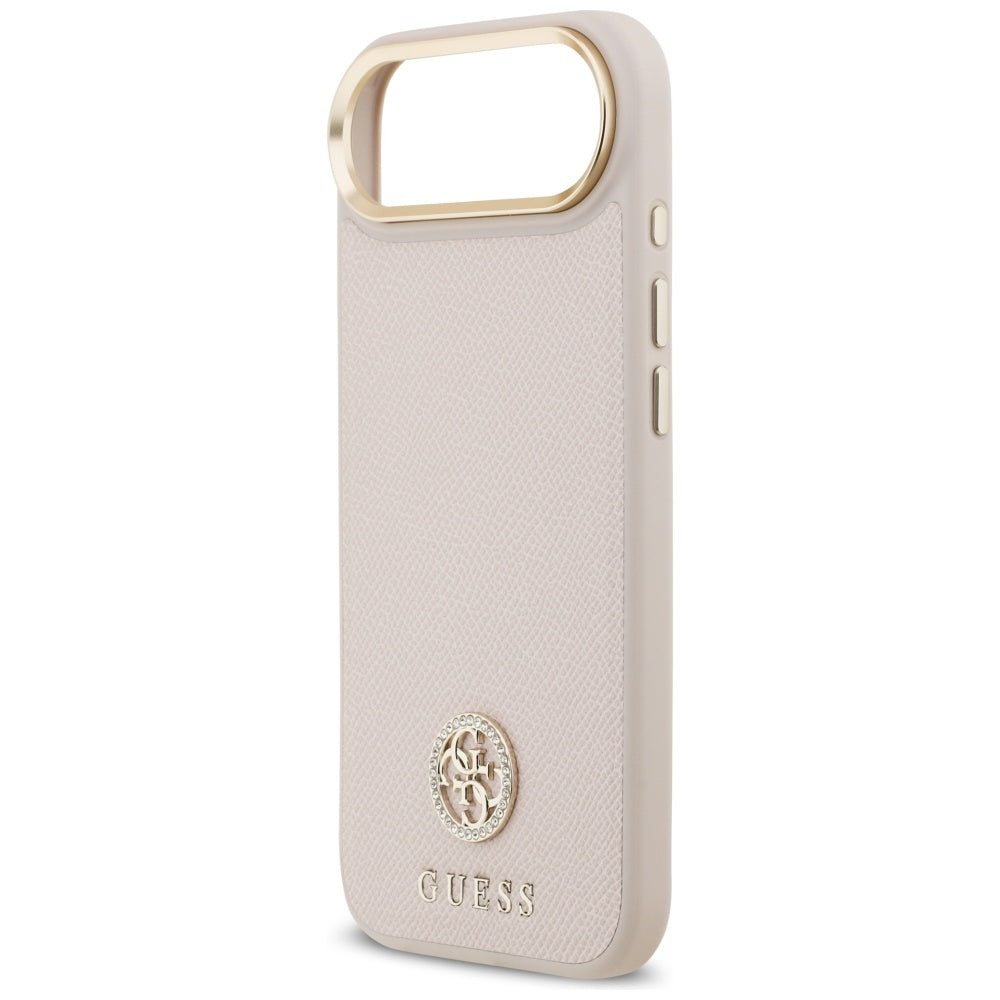 MagSafe-skal för Apple iPhone 17 Air, Guess, Grained Strass Logo, Rosa