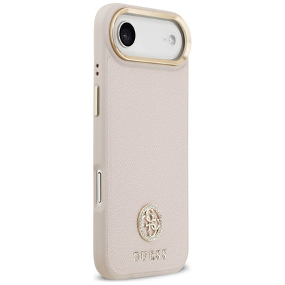 MagSafe-skal för Apple iPhone 17 Air, Guess, Grained Strass Logo, Rosa
