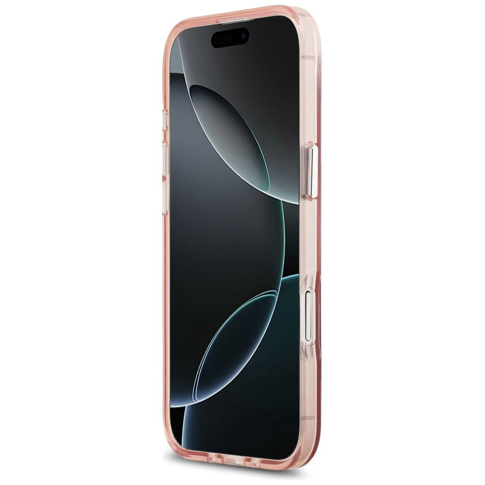 MagSafe-skal för Apple iPhone 17 Air, Guess, IML Gradient Triangle Logo, Rosa