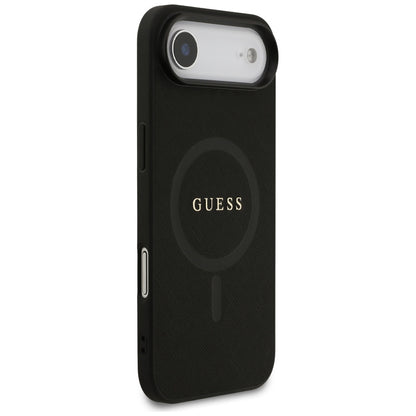 MagSafe-fodral för Apple iPhone 17 Air, Guess, Saffiano Classic Logo, Svart