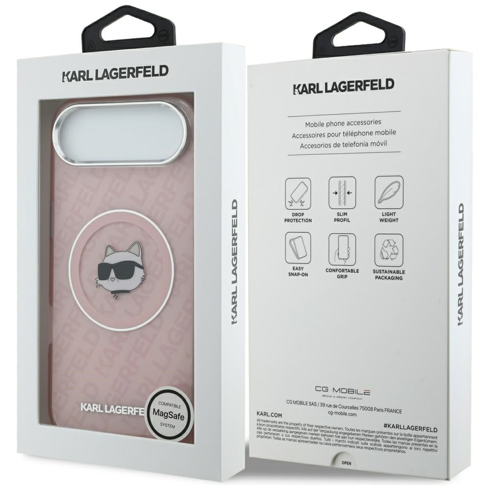 MagSafe-skal för Apple iPhone 17 Air, Karl Lagerfeld, IML Choupette's Head, Rosa