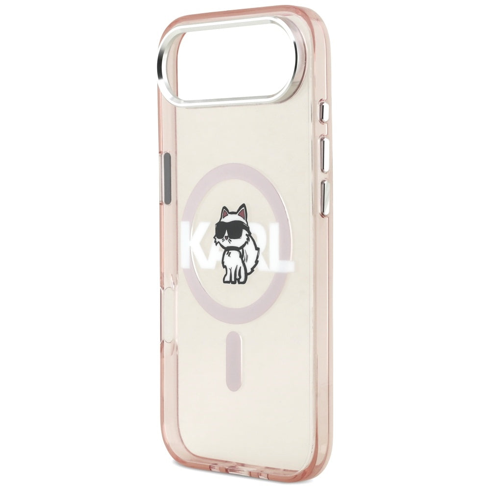MagSafe-skal för Apple iPhone 17 Air, Karl Lagerfeld, IML Sketch Logo Choupette, Rosa