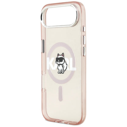 MagSafe-skal för Apple iPhone 17 Air, Karl Lagerfeld, IML Sketch Logo Choupette, Rosa