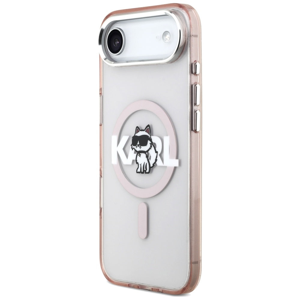MagSafe-skal för Apple iPhone 17 Air, Karl Lagerfeld, IML Sketch Logo Choupette, Rosa