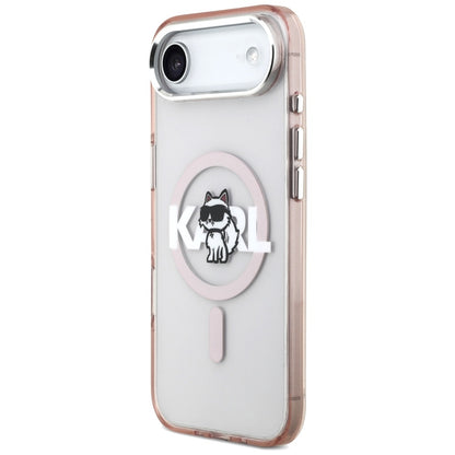 MagSafe-skal för Apple iPhone 17 Air, Karl Lagerfeld, IML Sketch Logo Choupette, Rosa