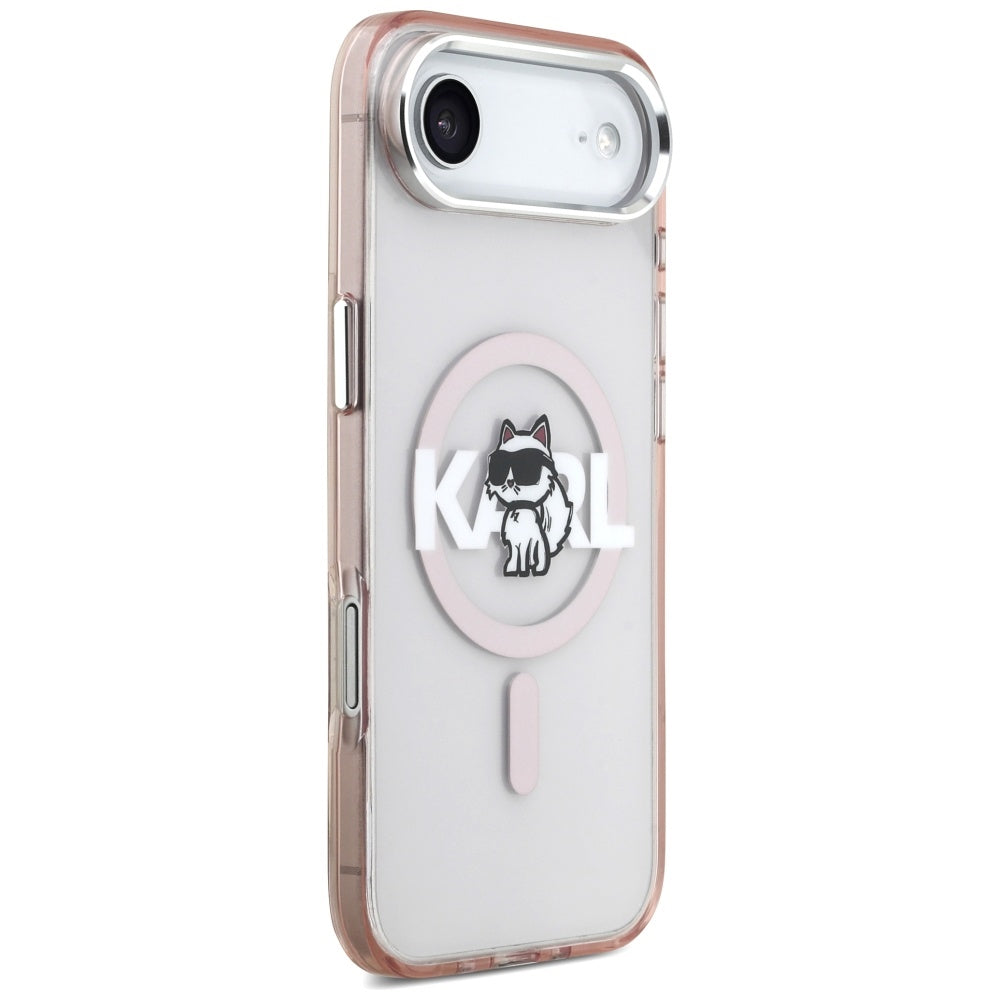 MagSafe-skal för Apple iPhone 17 Air, Karl Lagerfeld, IML Sketch Logo Choupette, Rosa