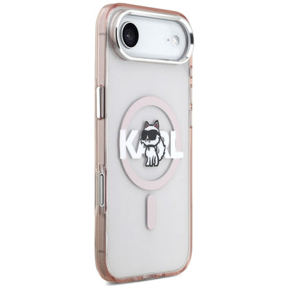 MagSafe-skal för Apple iPhone 17 Air, Karl Lagerfeld, IML Sketch Logo Choupette, Rosa