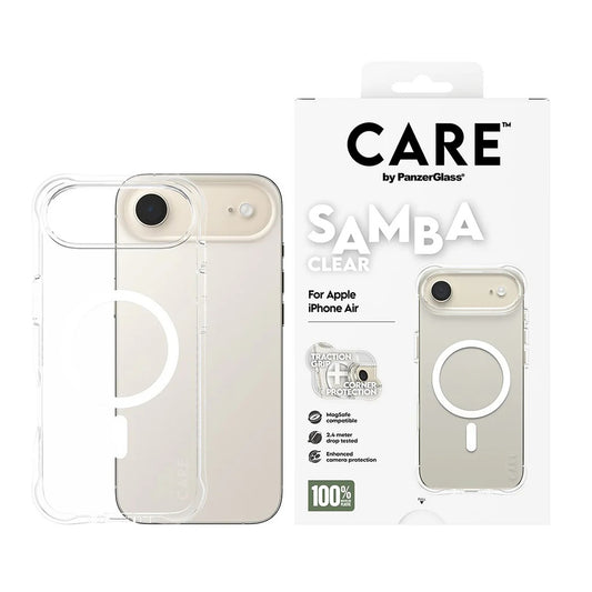 MagSafe-skal för Apple iPhone 17 Air, PanzerGlass, Fashionable Care, Transparent Vit