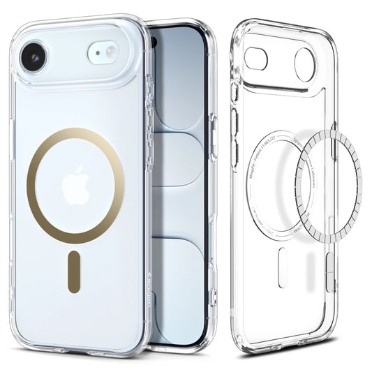 MagSafe-skal för Apple iPhone 17 Air, Spigen, Ultra Hybrid, Transparent Guld