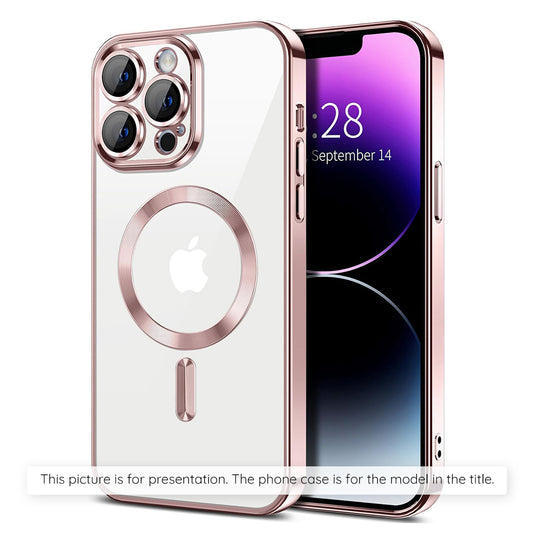 MagSafe-skal för Apple iPhone 17 Air, Techsuit, Luxury Crystal, Rosa