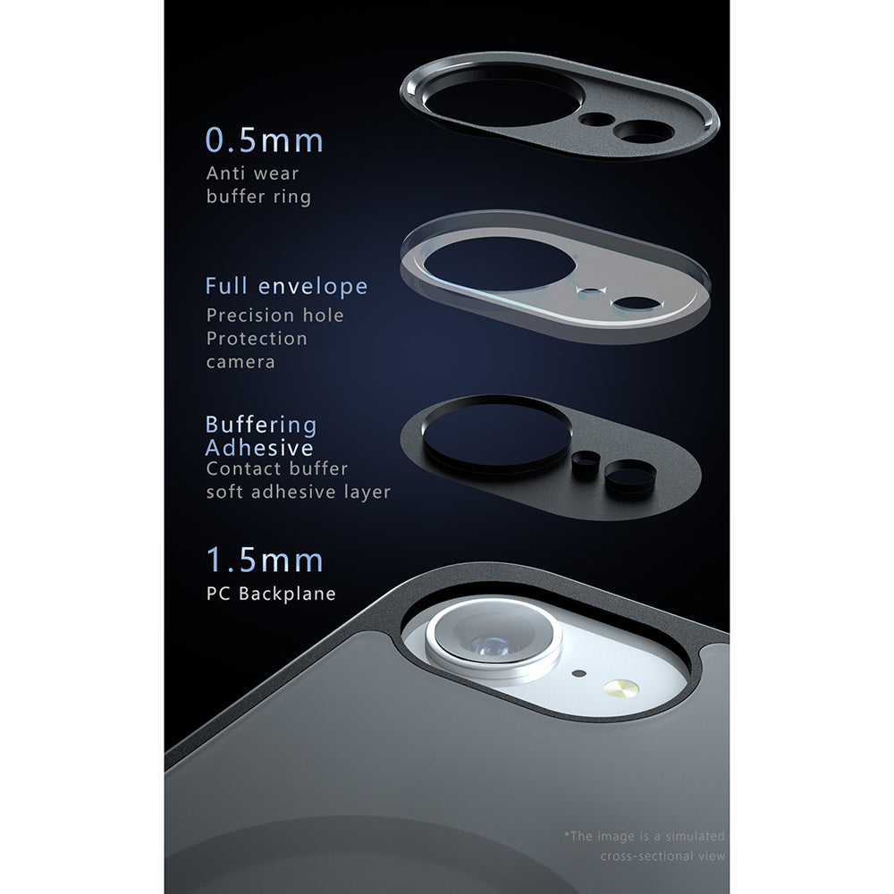 MagSafe-skal för Apple iPhone 17 Air, Techsuit, PureFrost, Svart
