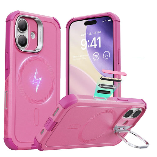 MagSafe-skal för Apple iPhone 17, ESR, Cyber Armor Kickstand, Rosa