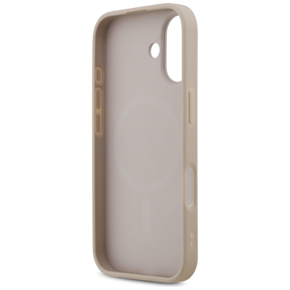 MagSafe-skal för Apple iPhone 17, Guess, 4G Printed Stripes, Rosa