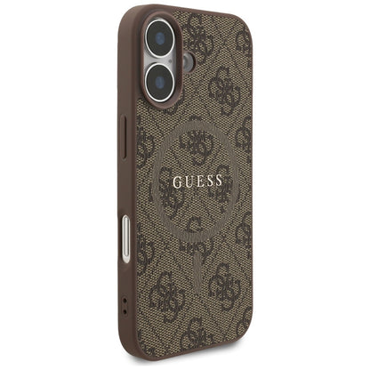 MagSafe-skal för Apple iPhone 17, Guess, 4G Ring Classic Logo, Brun