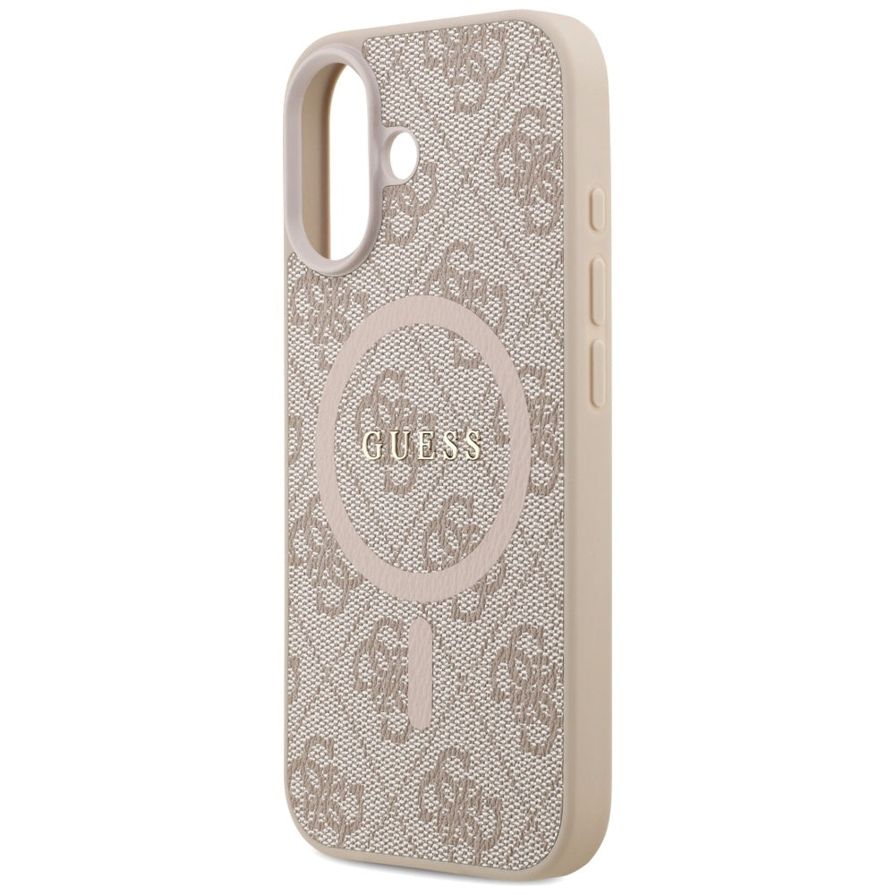MagSafe-skal för Apple iPhone 17, Guess, 4G Ring Classic Logo, Rosa