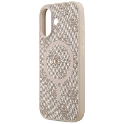 MagSafe-skal för Apple iPhone 17, Guess, 4G Ring Classic Logo, Rosa