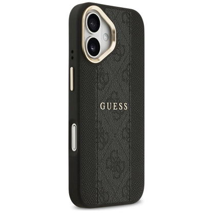 MagSafe Case for Apple iPhone 17, Guess, 4G Stripe, Black