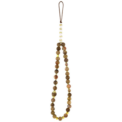 MagSafe-skal för Apple iPhone 17, Guess, 4G Triangle Logo Cord Strap, Brun