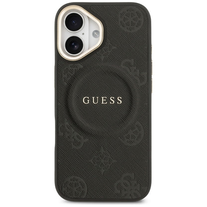 MagSafe-skal för Apple iPhone 17, Guess, Peony Hot Stamp, Svart