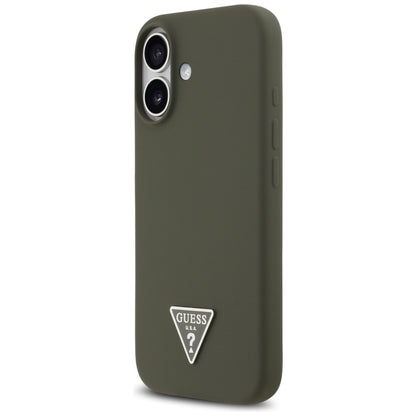 MagSafe Case for Apple iPhone 17, Guess, Triangle Logo, Khaki