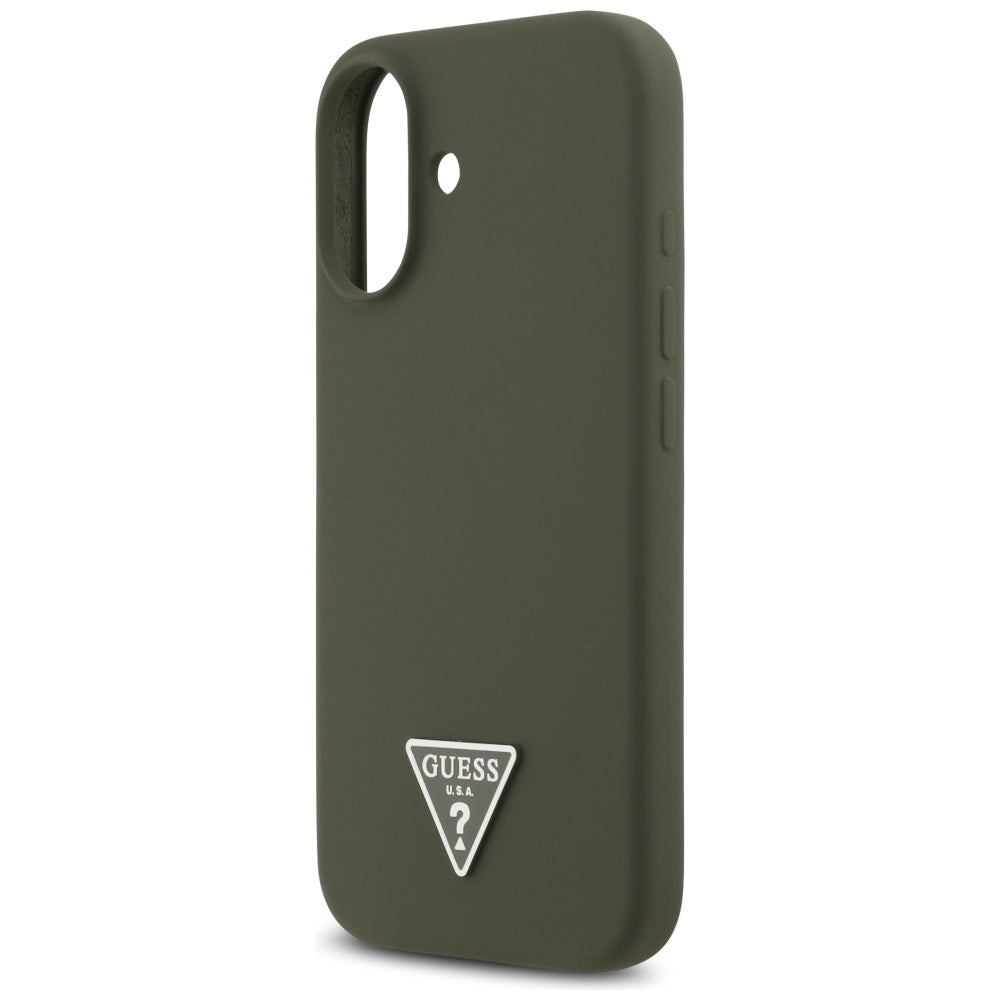 MagSafe Case for Apple iPhone 17, Guess, Triangle Logo, Khaki