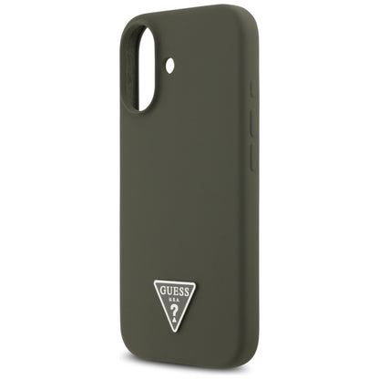 MagSafe Case for Apple iPhone 17, Guess, Triangle Logo, Khaki