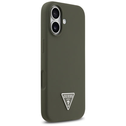 MagSafe Case for Apple iPhone 17, Guess, Triangle Logo, Khaki