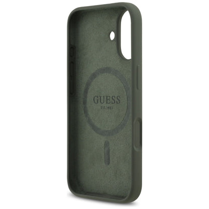 MagSafe Case for Apple iPhone 17, Guess, Triangle Logo, Khaki