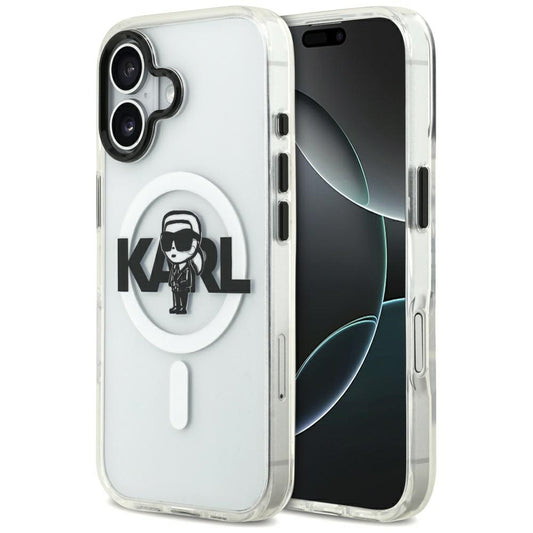 MagSafe-skal för Apple iPhone 17, Karl Lagerfeld, IML Sketch Logo Karl, Transparent