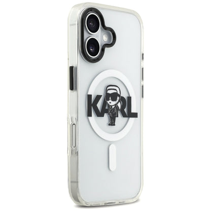 MagSafe-skal för Apple iPhone 17, Karl Lagerfeld, IML Sketch Logo Karl, Transparent