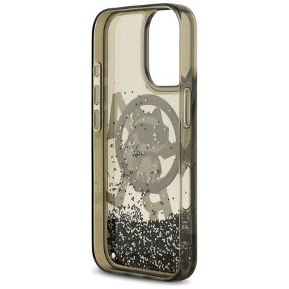 MagSafe-skal för Apple iPhone 17, Karl Lagerfeld, Liquid Glitter Logo Choupette, Svart