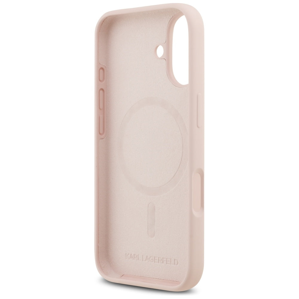 MagSafe-skal för Apple iPhone 17, Karl Lagerfeld, Ring Karl & Choupette, Rosa