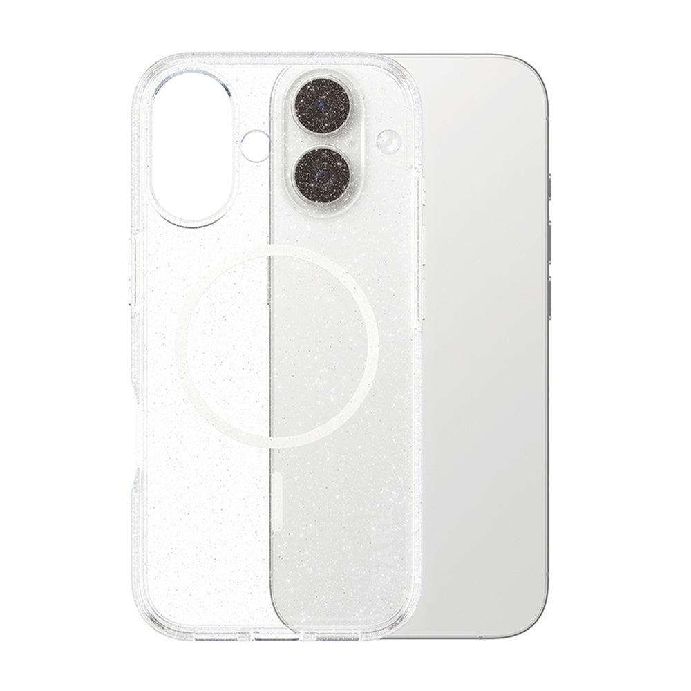 MagSafe-skal för Apple iPhone 17, PanzerGlass, Care Urban Explorer Star Lit, Transparent Vit