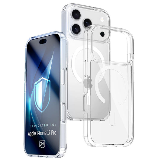 MagSafe Case for Apple iPhone 17 Pro, 3MK, Armor MagCase, Transparent