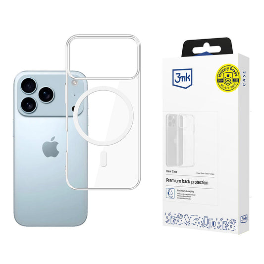 MagSafe Case for Apple iPhone 17 Pro, 3MK, Clear MagCase, Transparent
