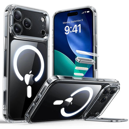 MagSafe-skal för Apple iPhone 17 Pro, ESR, Classic Hybrid Kickstand, Transparent